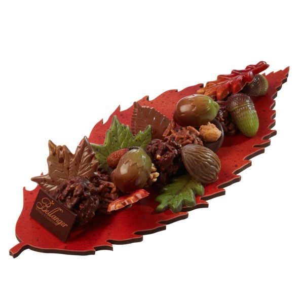 Feuille d'automne en chocolat -Chocolaterie-Bellanger